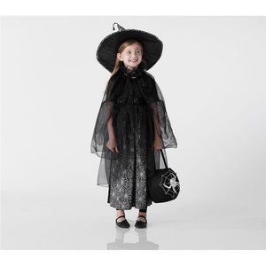 Glow-in-the-Dark Witch with spiders Halloween Costume